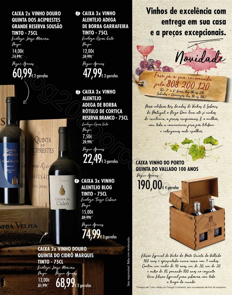Novo Folheto PINGO DOCE Vinhos &amp; Sabores promoçõ