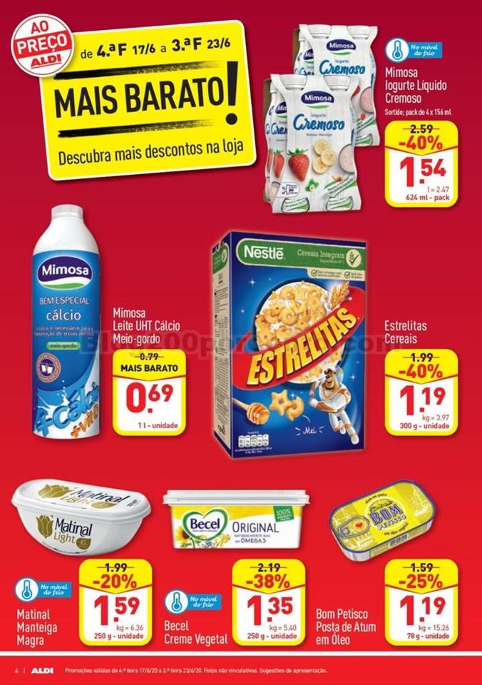 Antevisão Folheto ALDI Promoções de 17 a 23 ju