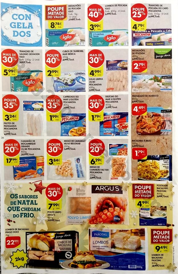 folheto pingo doce semana natal 18 a 26 dezembro 