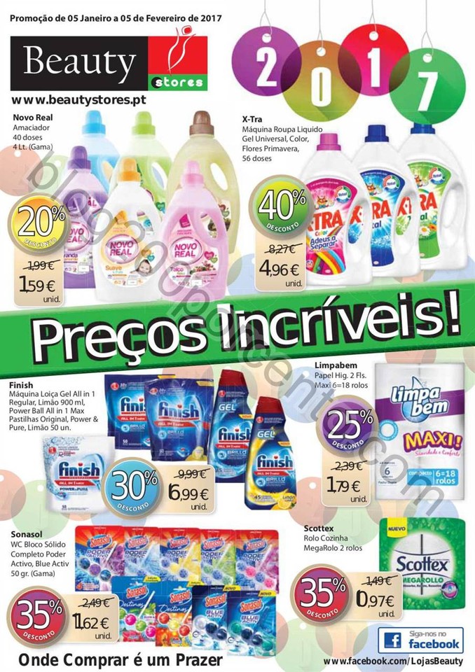 Novo Folheto BEAUTY STORES Promoções de 5 janeir