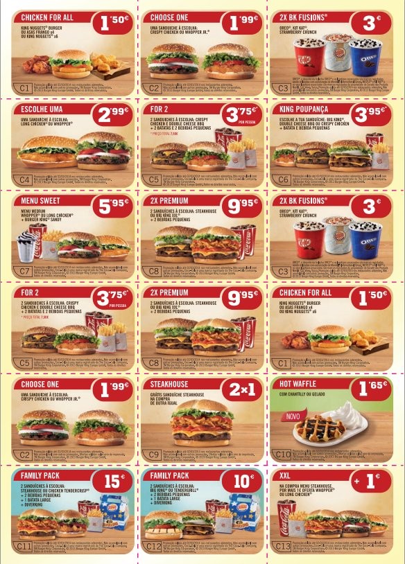 Cupões de desconto | BURGER KING | até 2 março de 2014