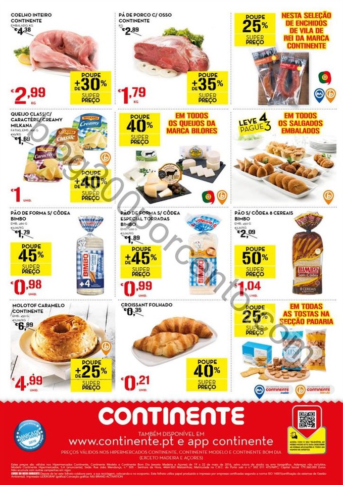 Antevisão Folheto CONTINENTE Fim de semana de 19 