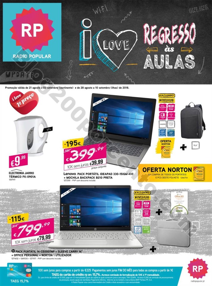 Antevisão Folheto RADIO POPULAR Promoções de 21