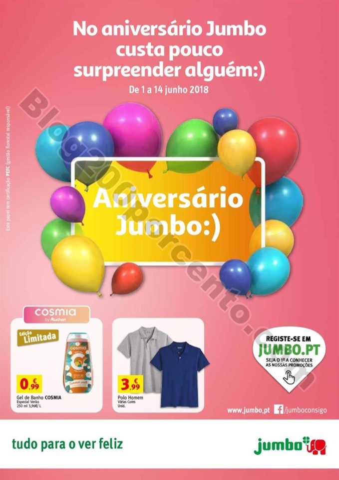 Antevisão Folheto JUMBO Aniversário promoções 