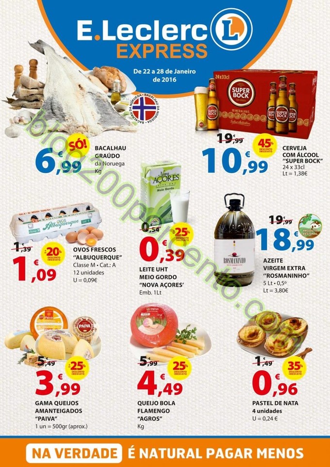 Antevisão Folheto E-LECLERC Chaves de 22 a 28 jan