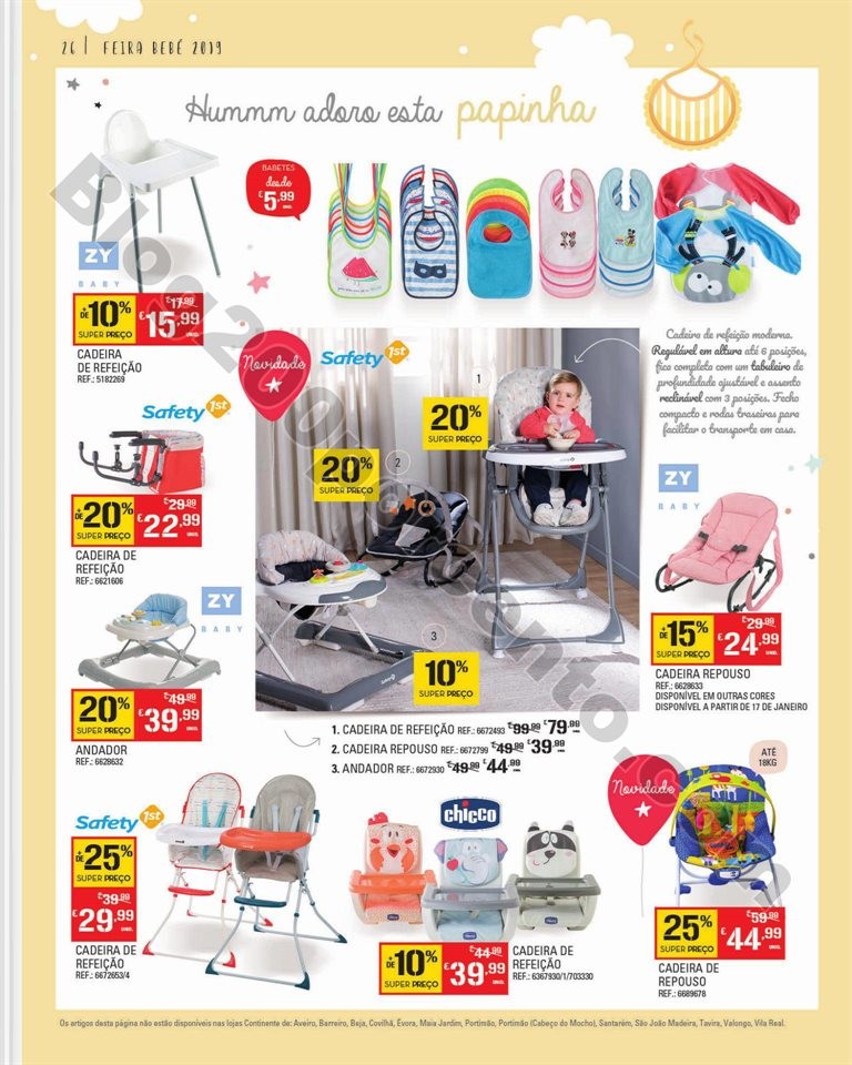 Feira Bebé CONTINENTE Promoções de 7 a 28 janei