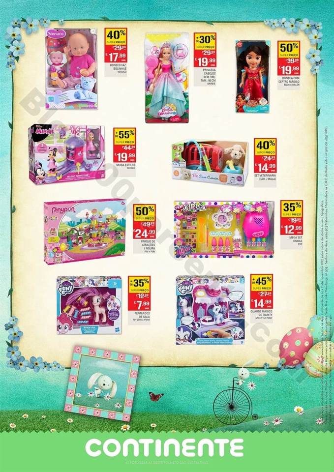 Antevisão Folheto CONTINENTE Brinquedos Páscoa p
