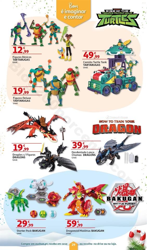 Folheto Brinquedos Natal AUCHAN Promoções de 8 n