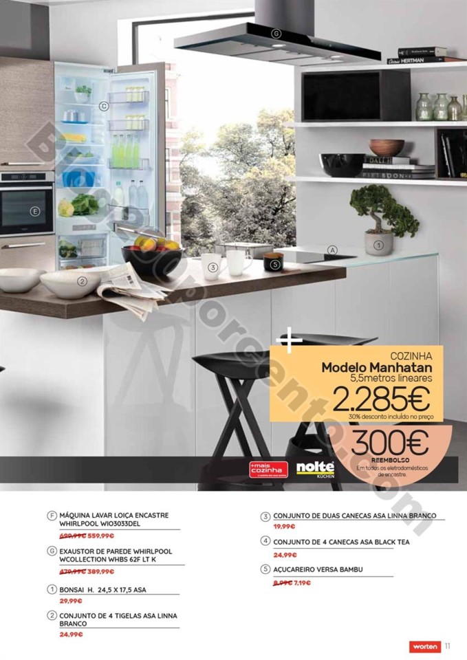 Antevisão Folheto WORTEN cozinhas promoções de 