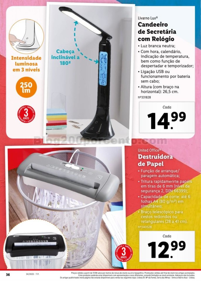 Antevisão Folheto LIDL Regresso às Aulas Promoç