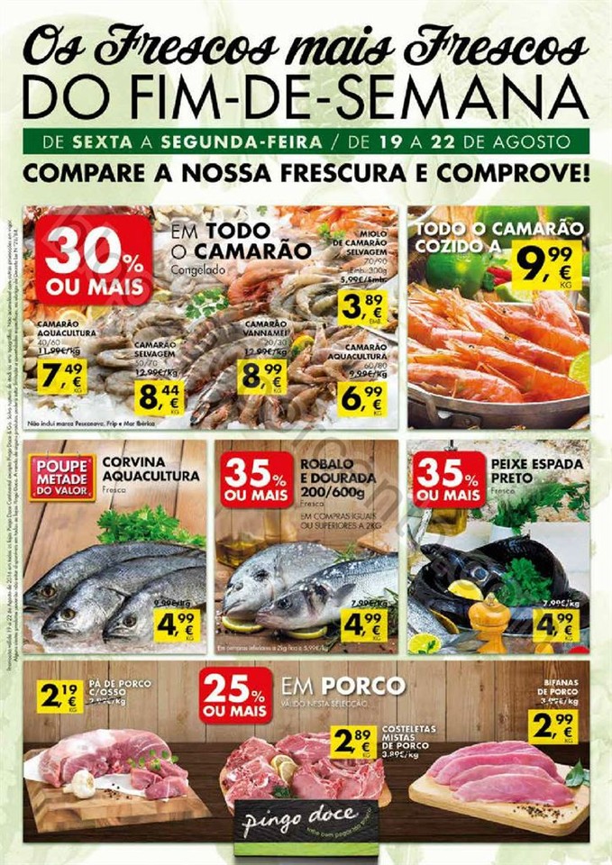 Antevisão Folheto PINGO DOCE Fim de semana 19 a 2