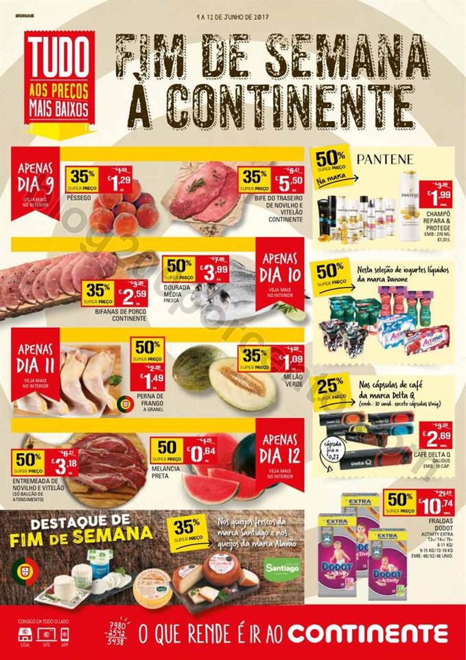 Antevisão Folheto CONTINENTE Fim de semana de 9 a