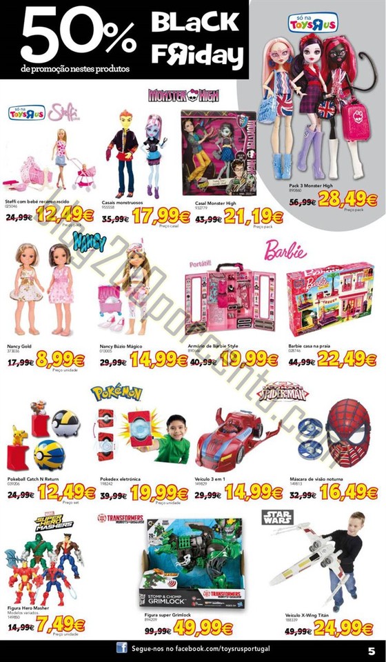 Antevisão Folheto TOYSRUS Black Friday promoçõe