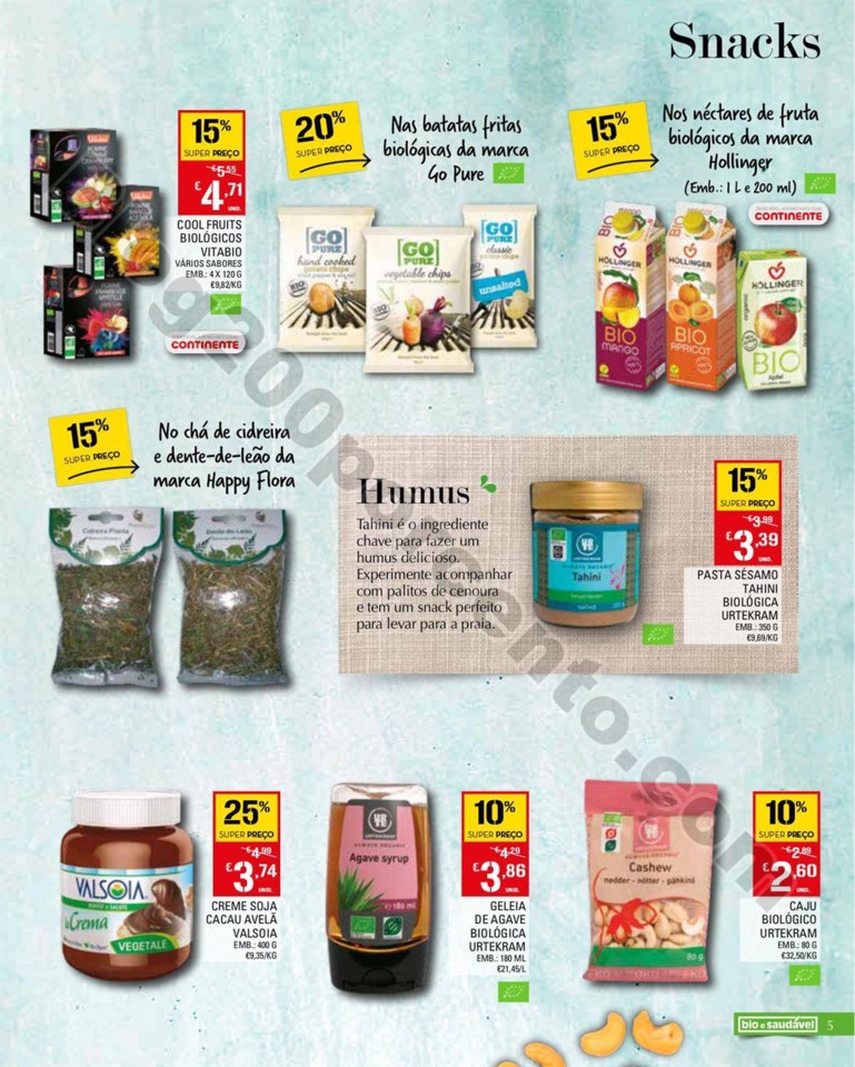 Antevisão Folheto CONTINENTE Bio e Saudável prom
