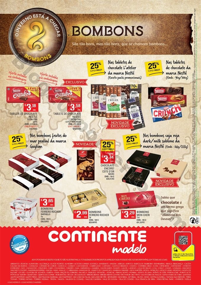 Antevisão Folheto CONTINENTE Bebidas quentes prom