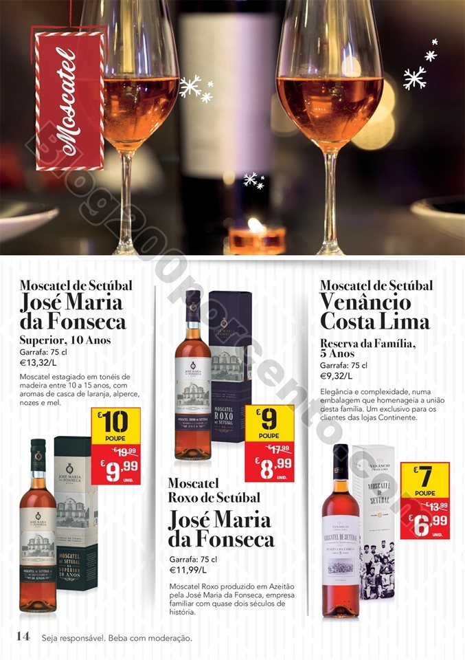 Antevisão Folheto CONTINENTE Natal bebidas Promo
