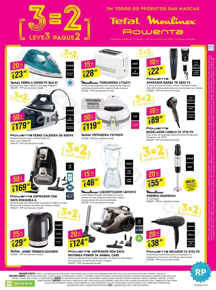 Antevisão Folheto RADIO POPULAR Promoções de 22