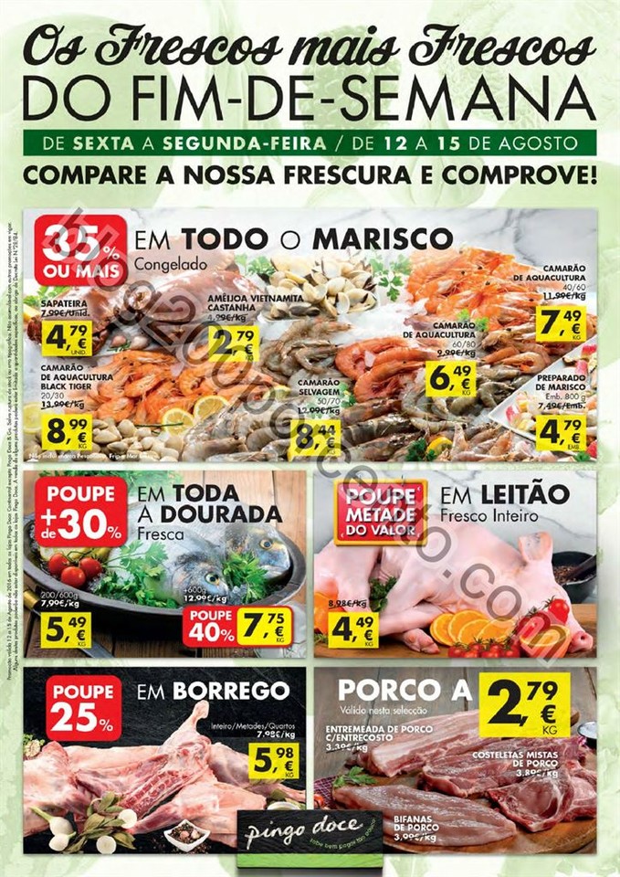 Antevisão Folheto PINGO DOCE Fim de semana de 12 