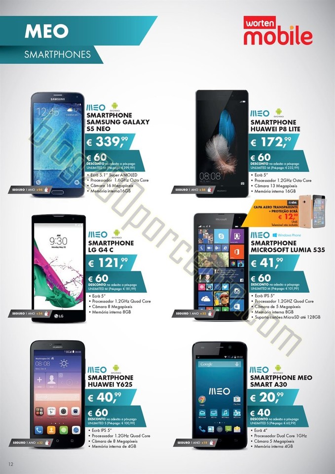 Novo Folheto WORTEN Mobile promoções de 3 a 31 d