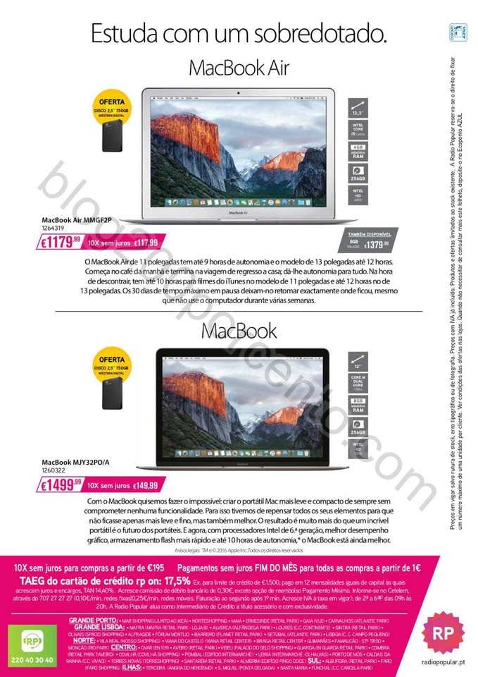 Novo Folheto RADIO POPULAR Regresso às aulas de 2