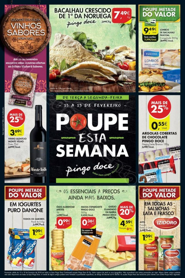 Antevisão Folheto PINGO DOCE Super 13 a 19 fevere