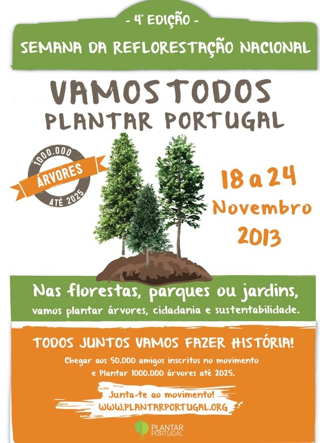 Vamos Plantar Portugal, de 18 a 24 novembro
