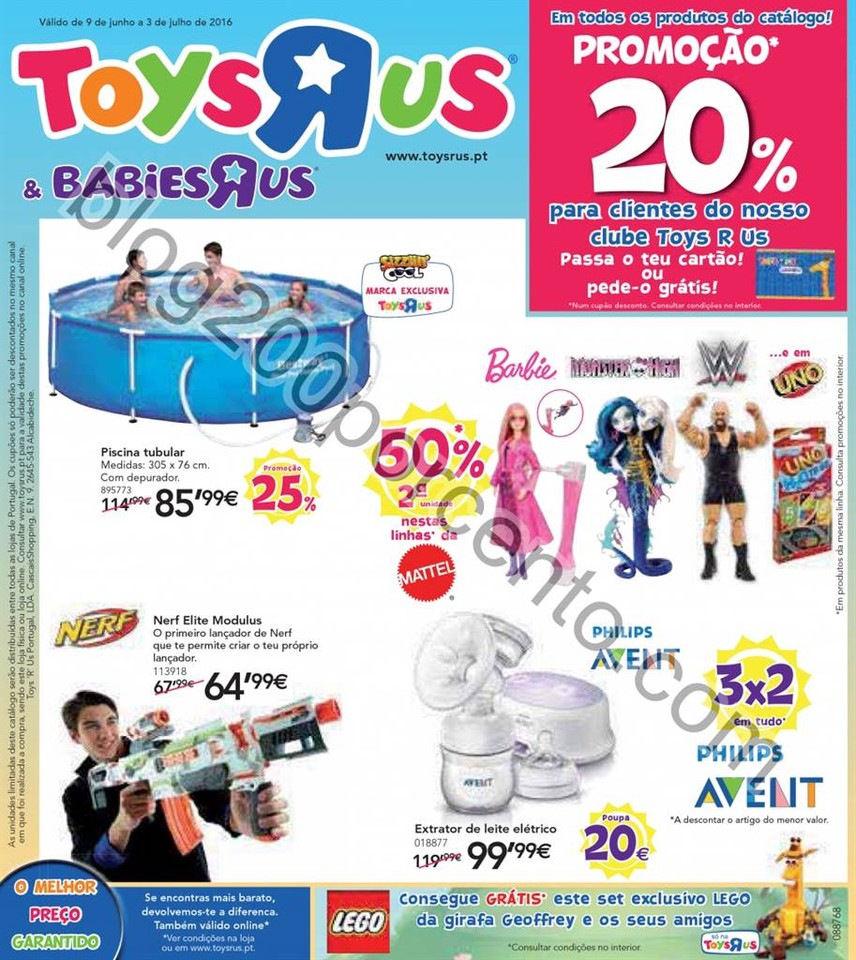 Novo Folheto TOYSRUS Promoções de 9 junho a 3 ju