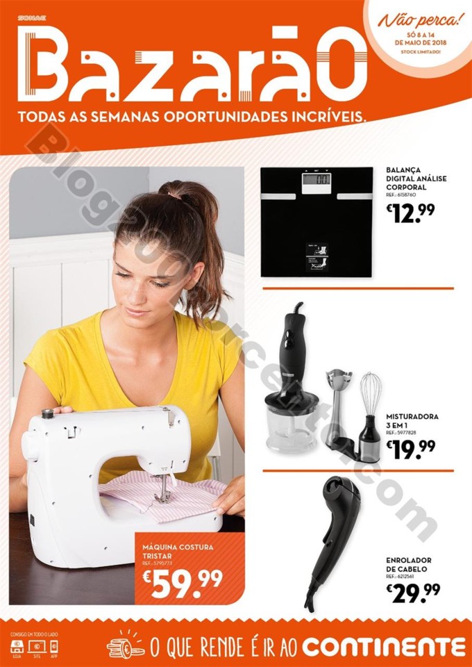 Antevisão Folheto CONTINENTE Bazarão 8 a 14 maio