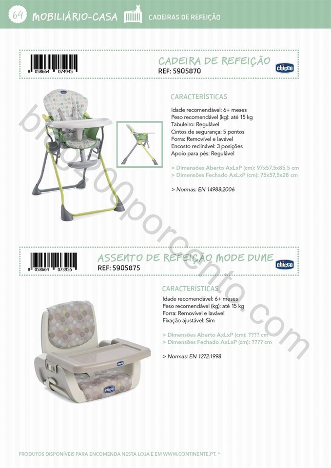 Catálogo técnico puericultura CONTINENTE Promoç