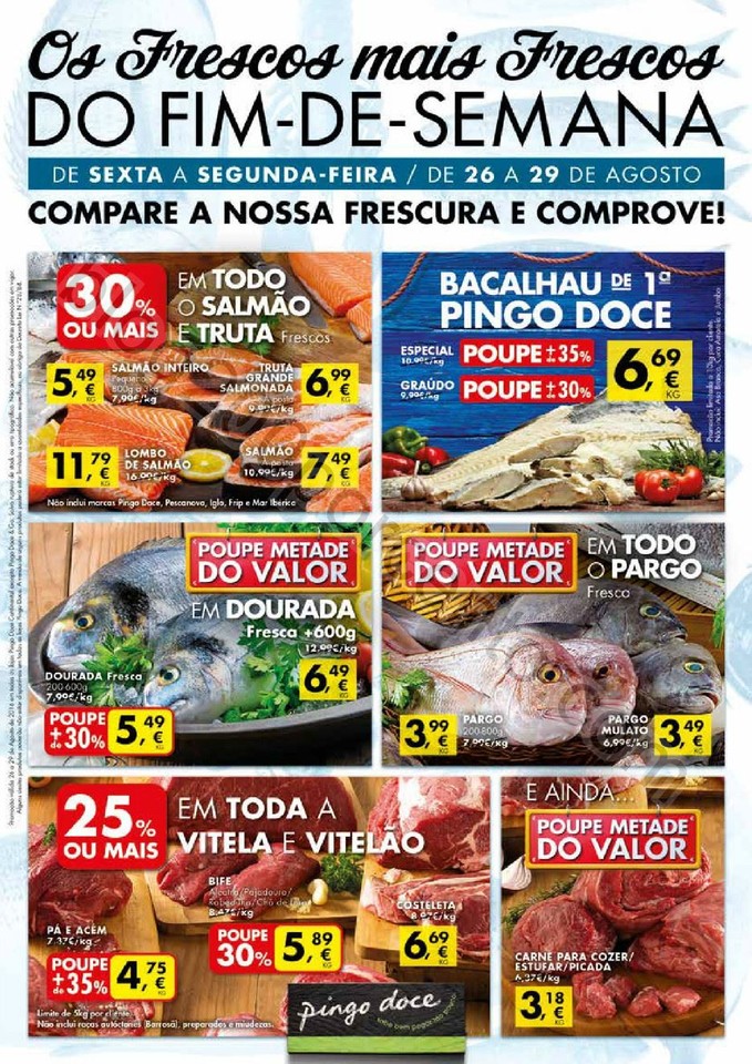 Antevisão Folheto PINGO DOCE Frescos promoções 