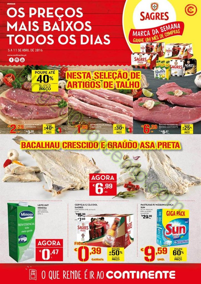 Antevisão Folheto CONTINENTE Promoções de 5 a 1