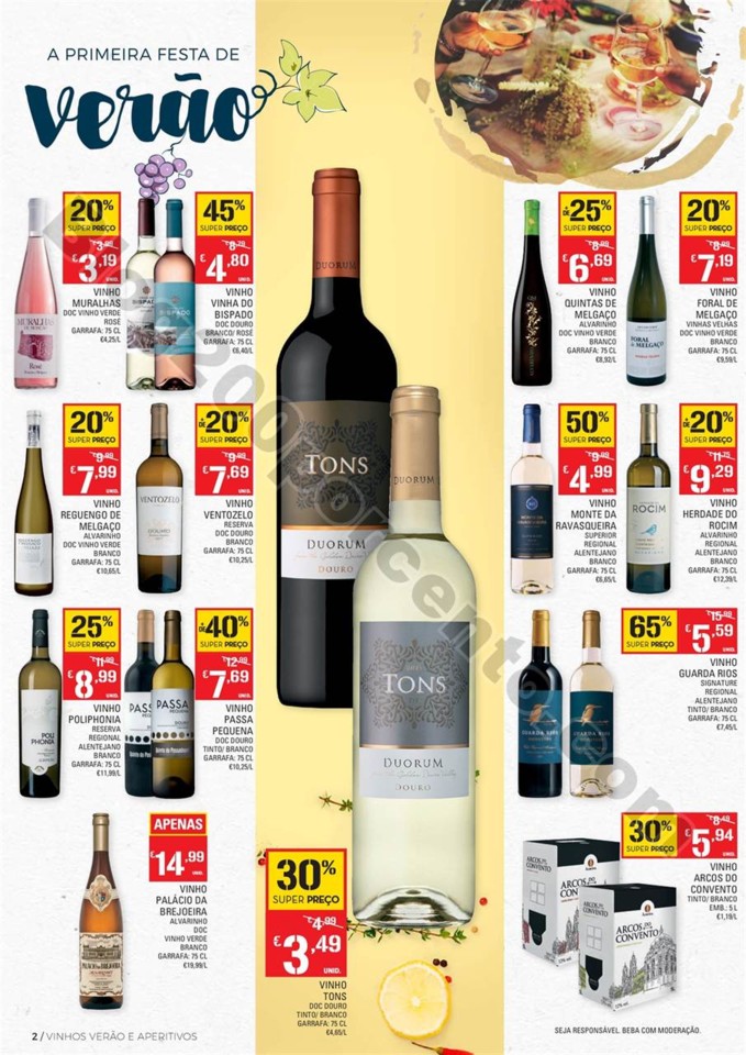 Antevisão Folheto CONTINENTE Vinhos de verão pro