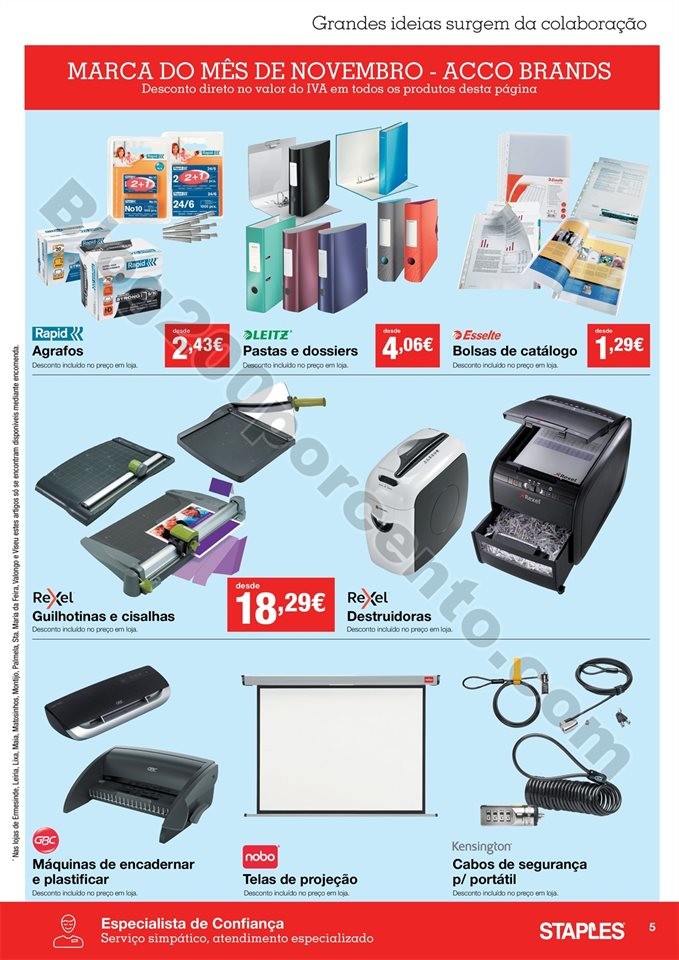 Antevisão Folheto STAPLES Promoções de 30 a 14 
