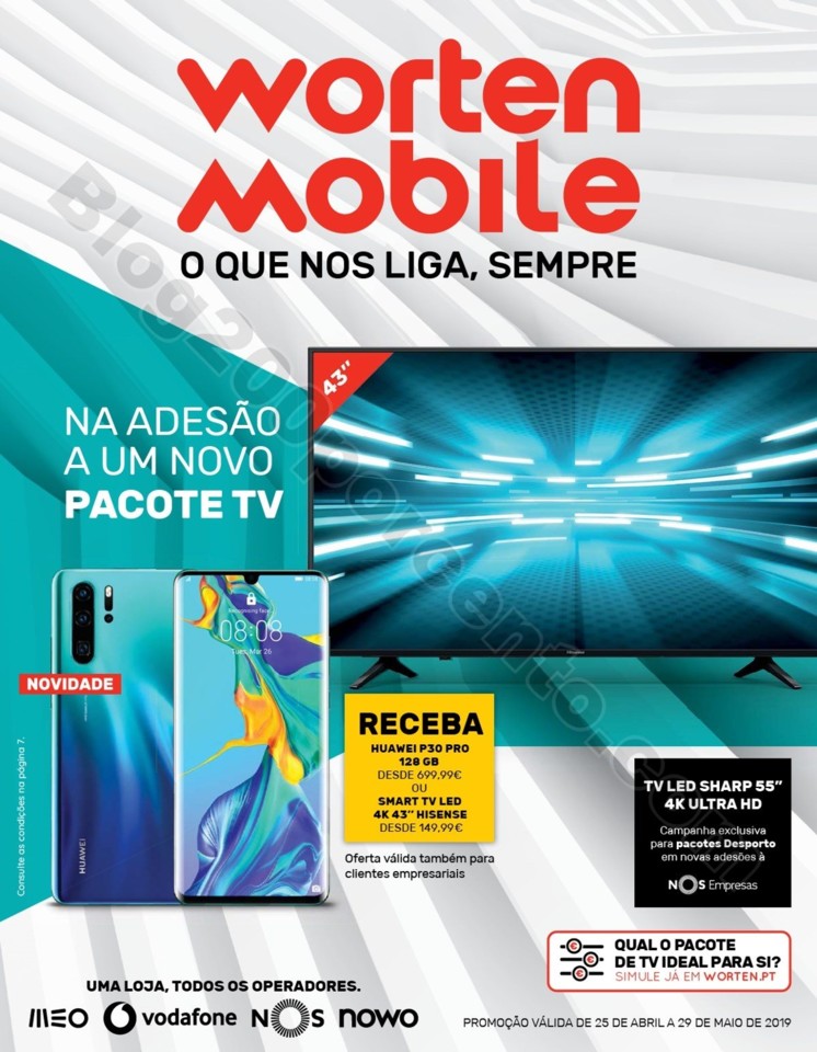 Antevisão Folheto WORTEN Mobile Promoções de 25