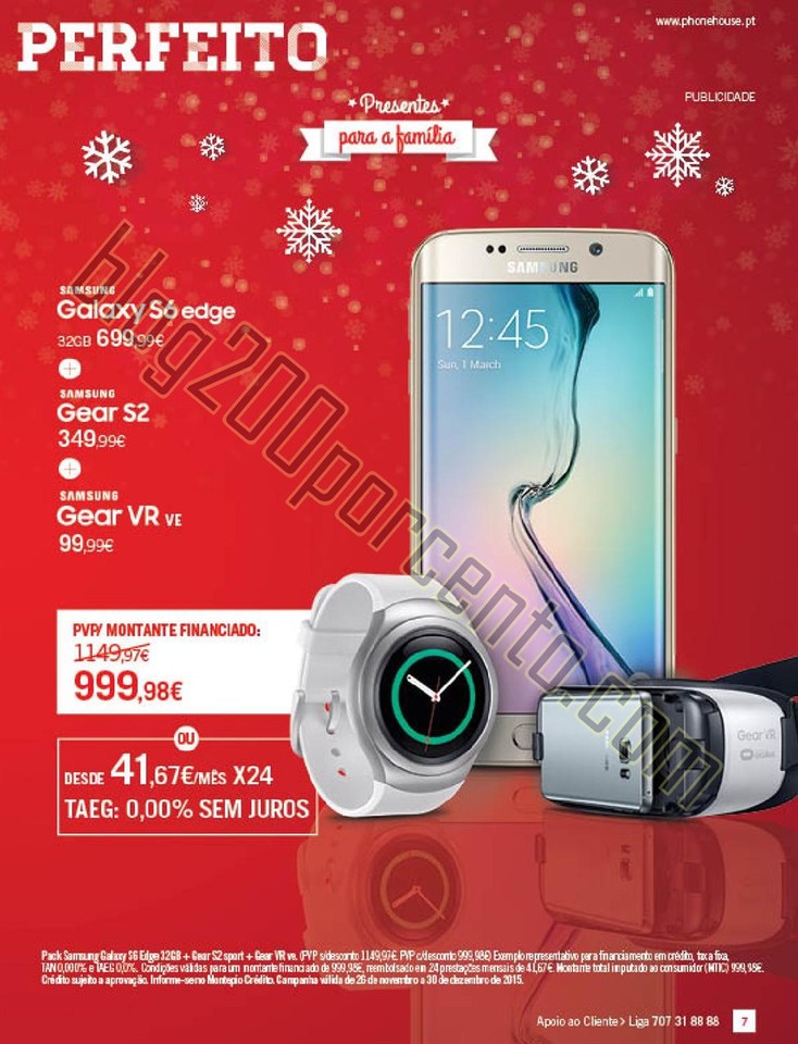 Novo Folheto PHONE HOUSE Natal promoções de 30 n