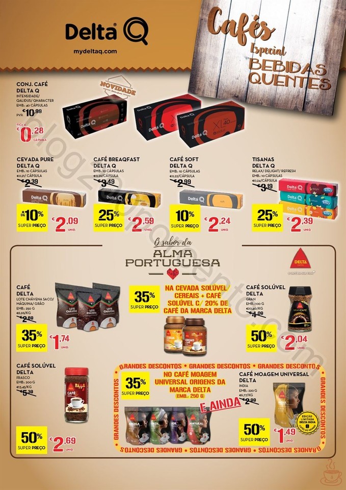 Antevisão folheto CONTINENTE Bebidas quentes de 1