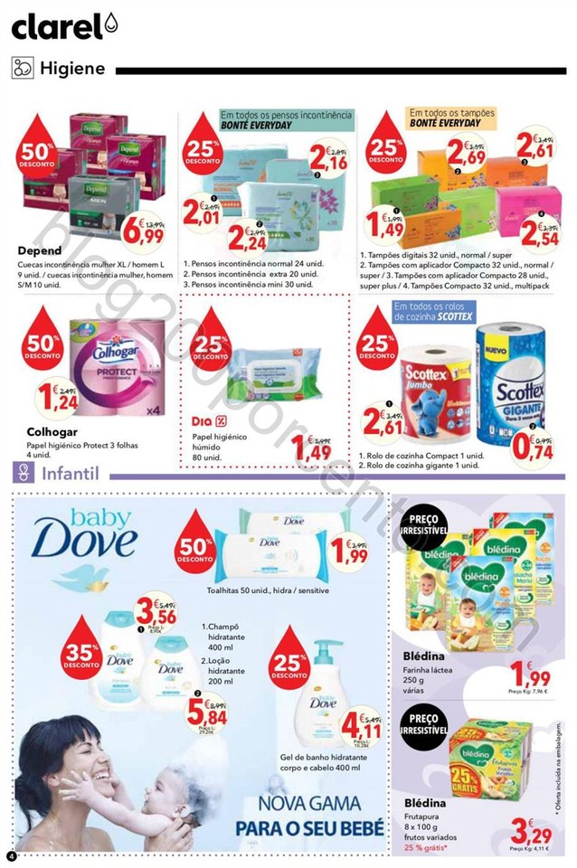 Antevisão Folheto CLAREL Promoções de 30 março