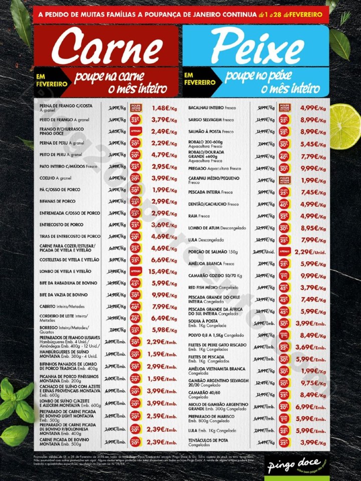 Antevisão Folheto PINGO DOCE Fim de semana promo