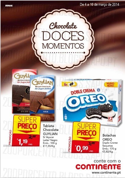 Novo folheto | CONTINENTE | Chocolates de 4 a 16 março