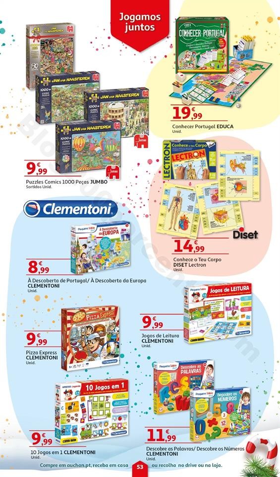 Folheto Brinquedos Natal AUCHAN Promoções de 8 n