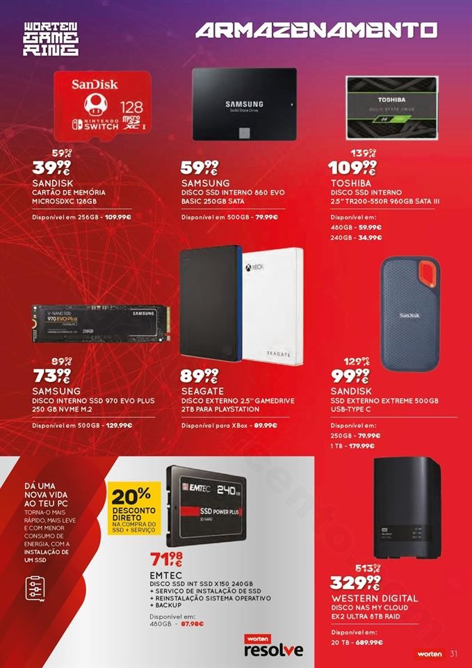 Antevisão Folheto WORTEN Gamer Promoções até 1