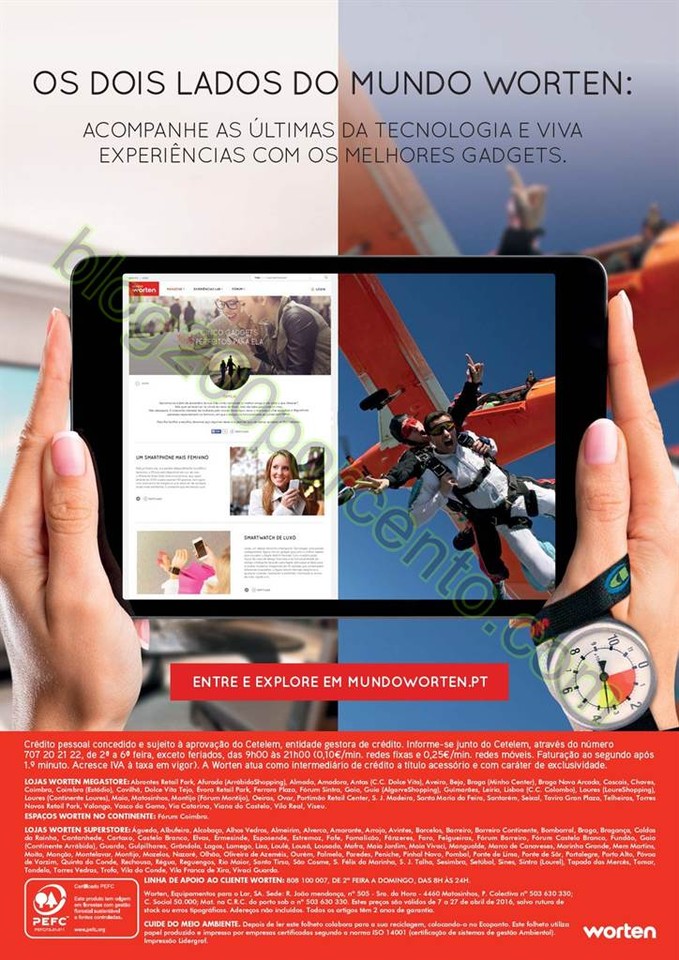 Novo Folheto WORTEN Promoções de 7 a 27 abril p 
