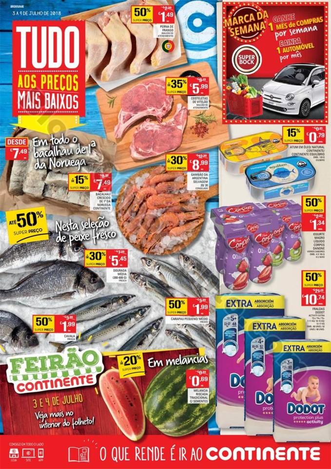 Antevisão Folheto CONTINENTE promoções de 3 a 9
