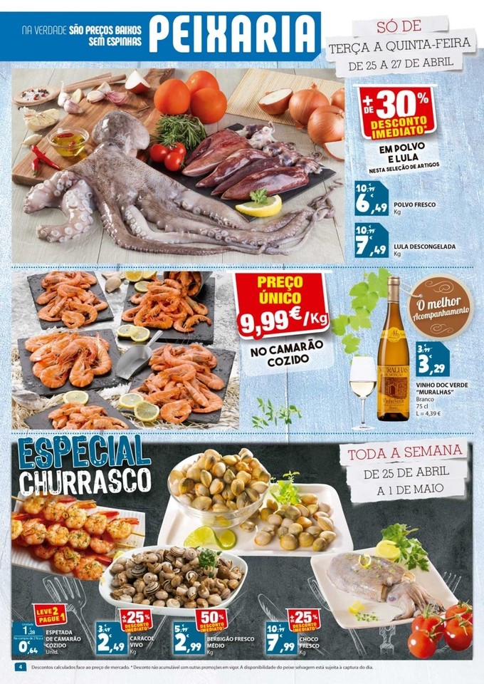 Antevisão Folheto E-LECLERC Promoções de 25 abr