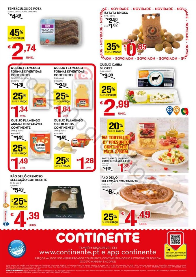 Antevisão Folheto CONTINENTE Fim de semana de 17 