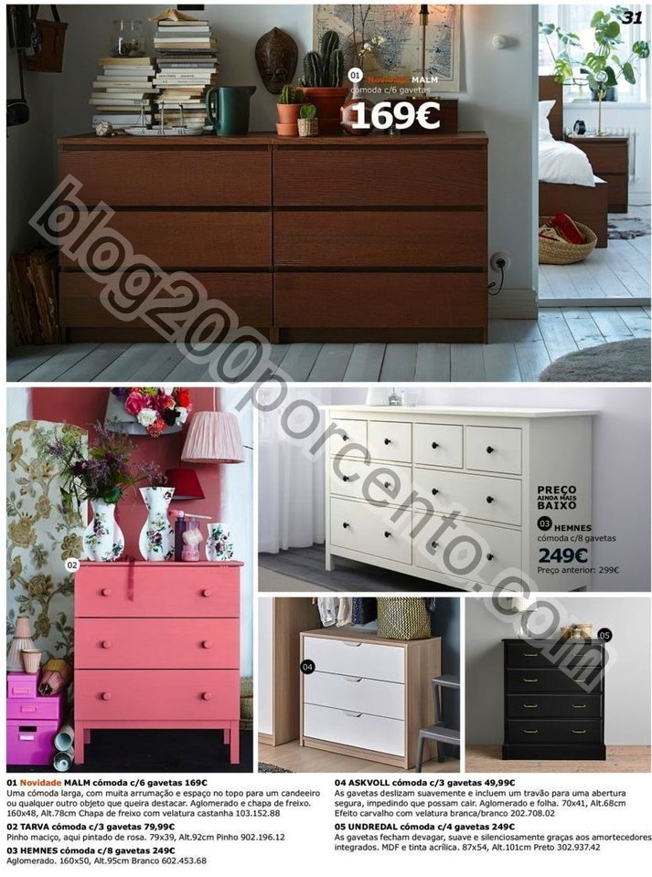 Novo Catálogo IKEA Quartos promoções até 31 ju