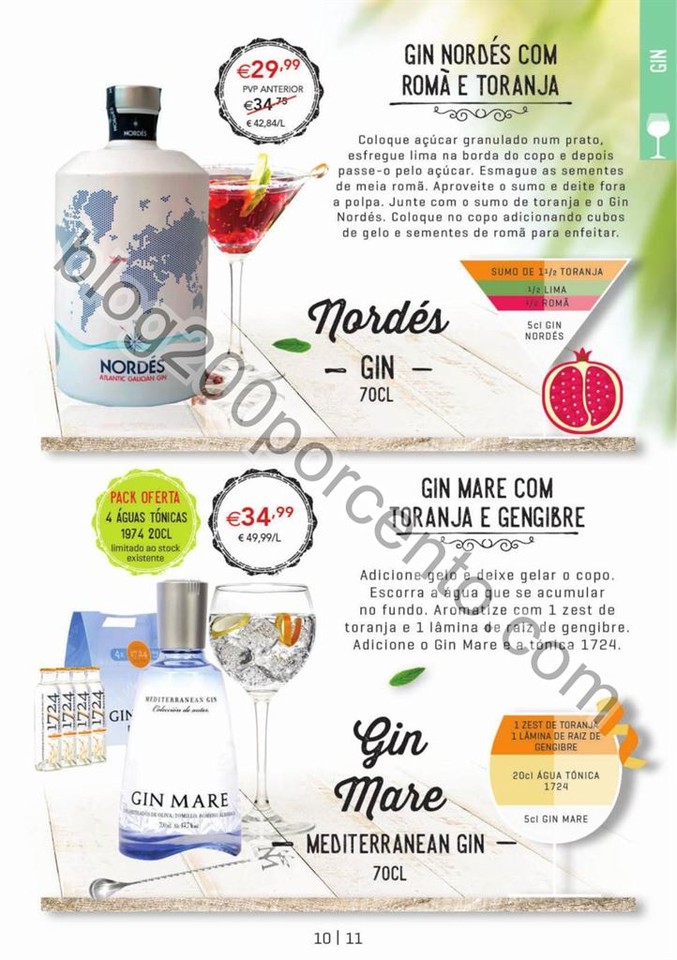Antevisão Folheto CONTINENTE Cocktails &amp; Gins pro