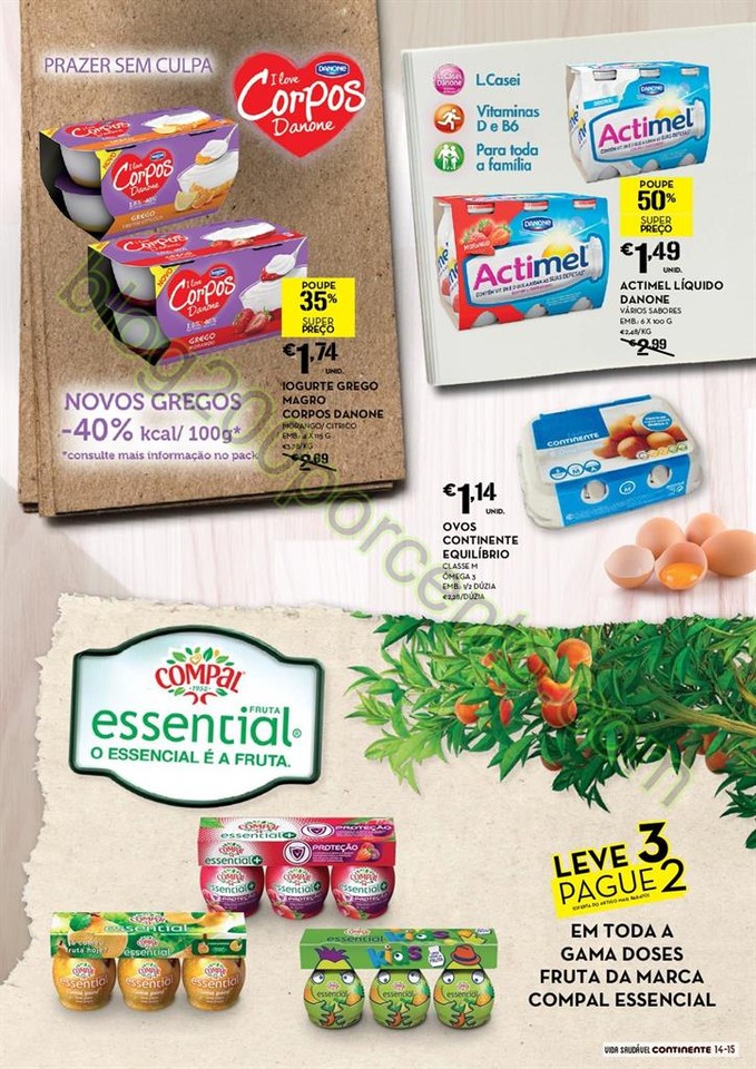 Novo Folheto CONTINENTE Alimentação saudável de