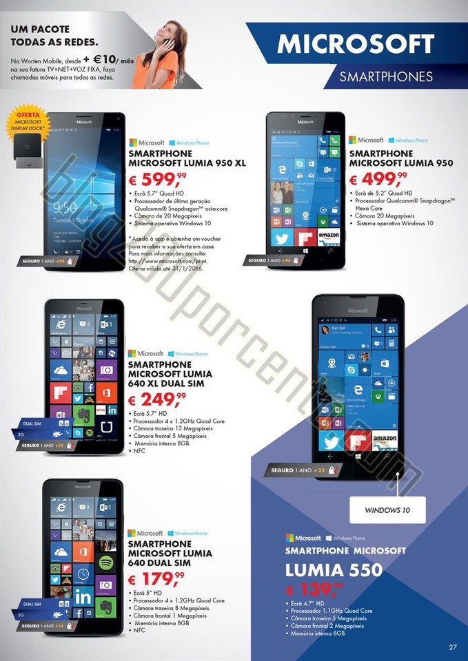 Novo Folheto WORTEN Mobile promoções de 3 a 31 d