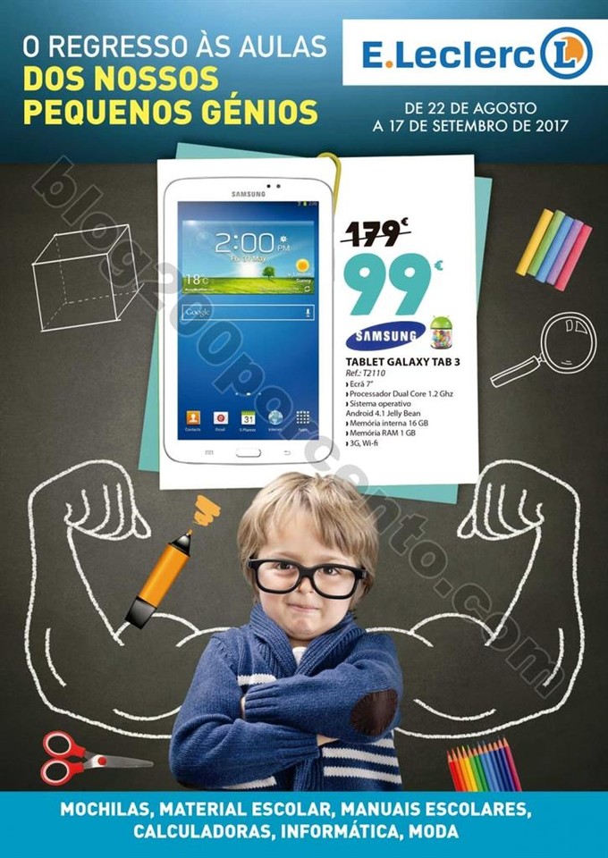 Antevisão Folheto E-LECLERC Regresso às aulas de